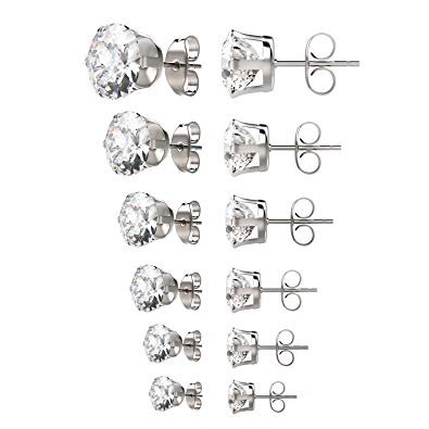 Steel Round Stud Earring