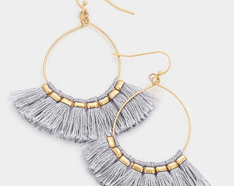 Tassel Hoop Earrings